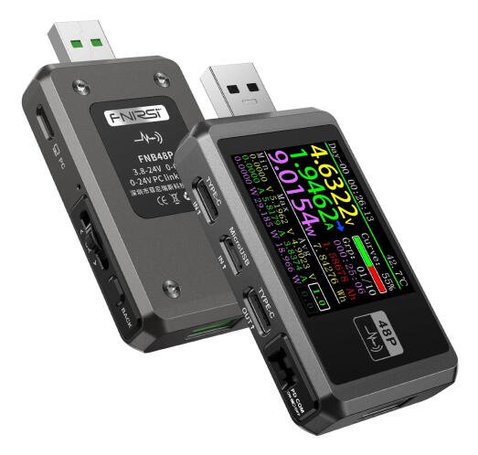 FNIRSI USB tester φόρτισης FNB48P USB/micro USB/USB-C