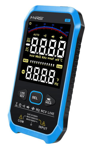 FNIRSI ψηφιακό πολύμετρο S1 1000V AC/DC NCV RMS επαναφορτιζόμενο