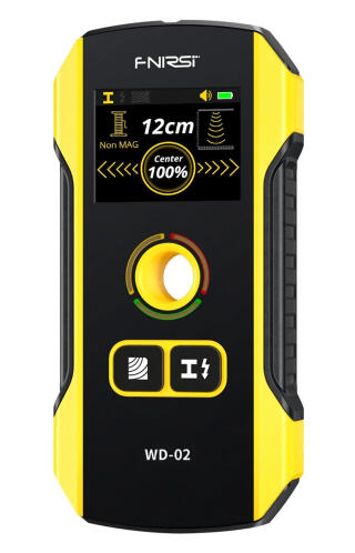 FNIRSI ψηφιακός αναλυτής τοίχου WD-02 ανίχνευση μετάλλου/ξύλου/καλωδίων επαναφορτιζόμενος