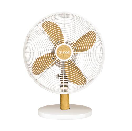 Gruppe Ανεμιστήρας Επιτραπέζιος 30εκ. 40W FT-30MD Ivory Wood