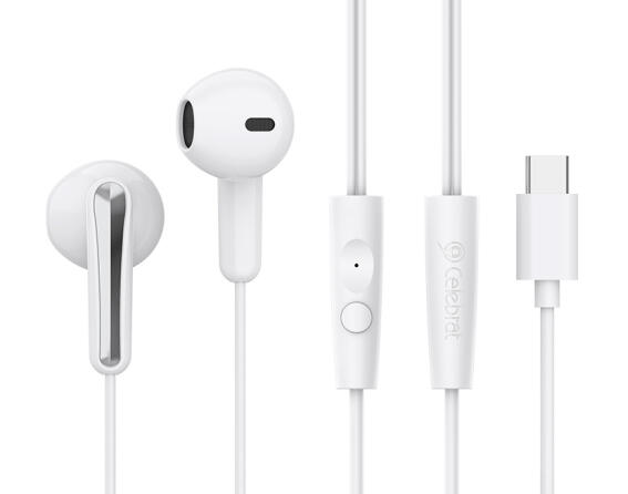 Celebrat Ακουστικά με Μικρόφωνο G37 USB-C 14.2mm 1.2m Λευκά