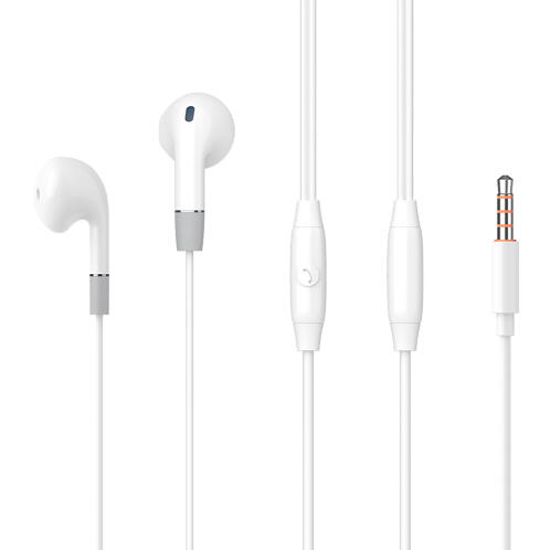 CELEBRAT earphones με μικρόφωνο G8 3.5mm σύνδεση Φ14.2mm 1.2m λευκά
