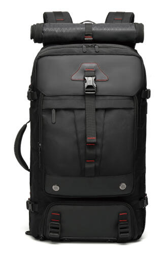 GOLDEN WOLF σάκος ταξιδίου GB00464 χειρός/πλάτης/ώμου 30L μαύρος