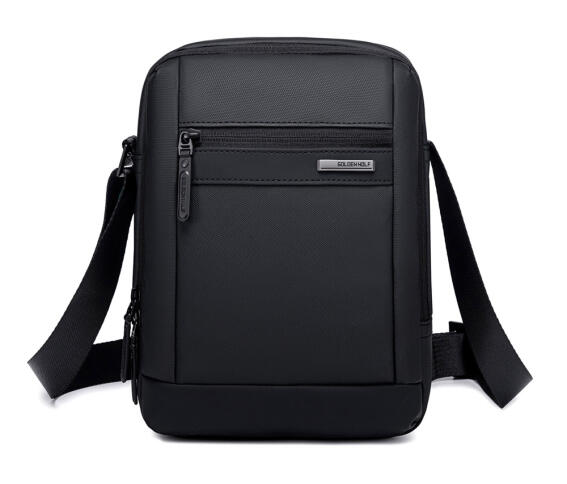 GOLDEN WOLF τσάντα ώμου GKB00732 με θήκη tablet 3L μαύρη