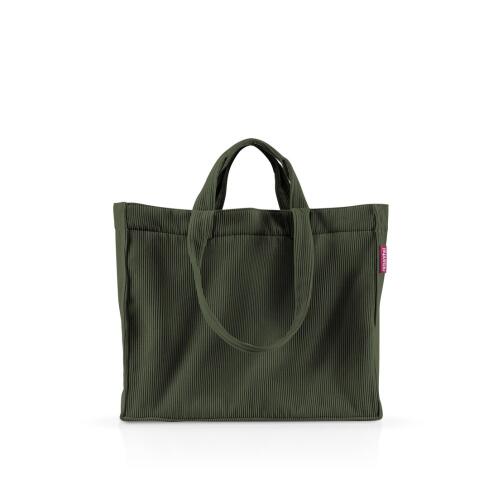 Reisenthel Τσάντα ώμου Softshopper cord Dark Matcha