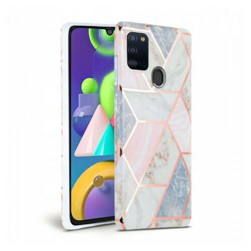 Geometric Marmur Case for Samsung Galaxy A72 4G / A72 5G pink