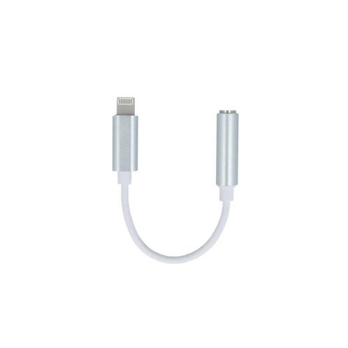 Setty αντάπτορας Lightning σε Headphone Jack 3,5mm σε ασημί χρώμα