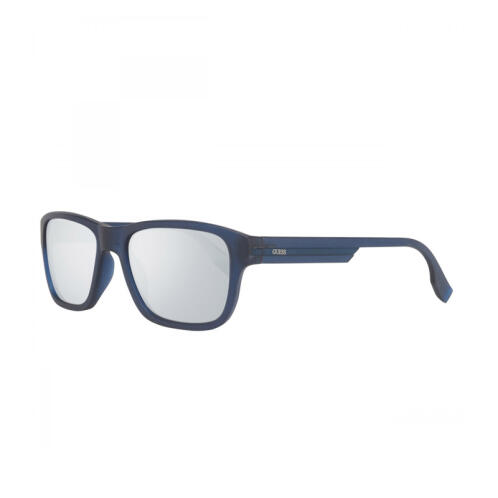 Ανδρικά Γυαλιά Ηλίου με Πλαστικό Σκελετό και Φακούς Καθρέπτη Χρώματος Ασημί Guess GU6802-L16-56