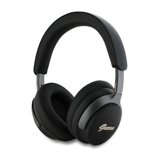 Guess Metal Script Logo Bluetooth ANC/ENC Headphones (Black - GUBHC22PSFCSMK)