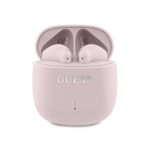 Guess Printed Classic Logo Bluetooth Stereo Headset True Wireless Ασύρματα Ακουστικά & θήκη φόρτισης (Ροζ – GUTWSJ14ESGP)