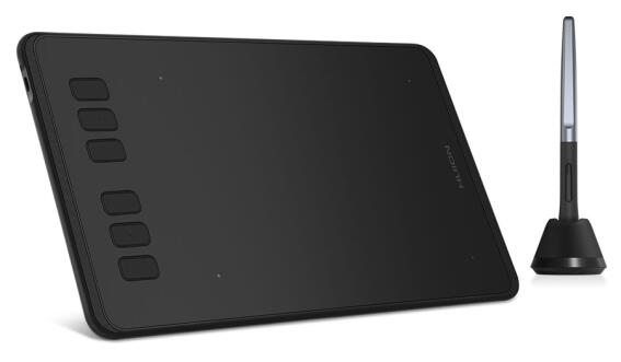 HUION pen tablet H640P 6.3 x 3.9" battery-free pen 6 πλήκτρα μαύρο