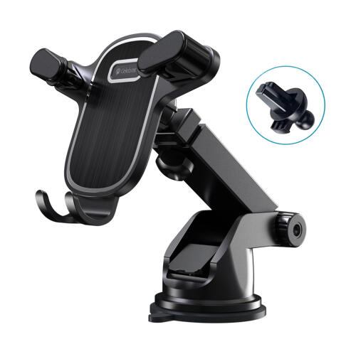 CELEBRAT βάση smartphone αυτοκινήτου HC-08 ταμπλό & αεραγωγών μαύρη