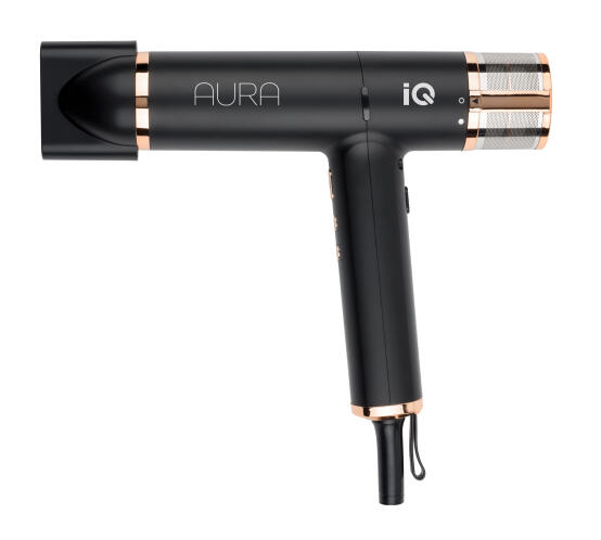 IQ Aura Ionic Επαγγελματικό Πιστολάκι Μαλλιών 1900W Μαύρο