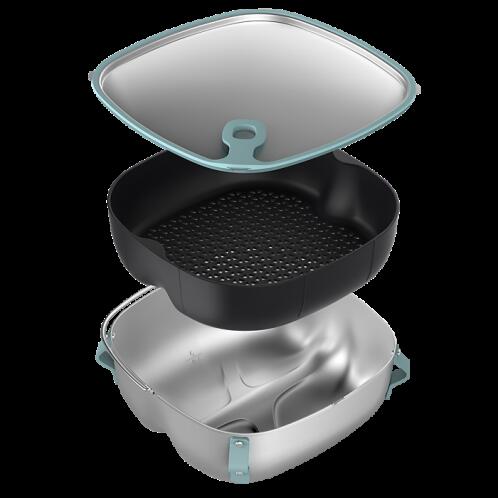 Philips Σετ 2-σε-1 steam & stir Fry Sυμβατο με Airfryer 8.3L HD9876/90