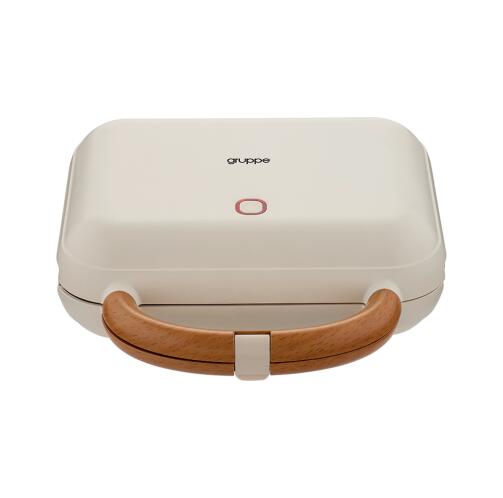 Gruppe Τοστιέρα με Αποσπώμενες Πλάκες HDWM201A 900W Ivory-Wood