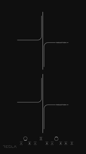 Tesla Domino Επαγωγική Εστία Κουζίνας 30x52εκ.