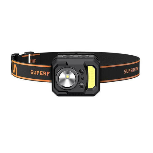 Επαναφορτιζόμενος Φακός Κεφαλής LED USB 250lm 90 m Superfire HL19
