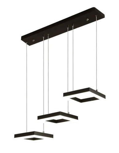 Powertech Φωτιστικό Οροφής LED 35W 70x120cm HLL-0103 Μαύρο