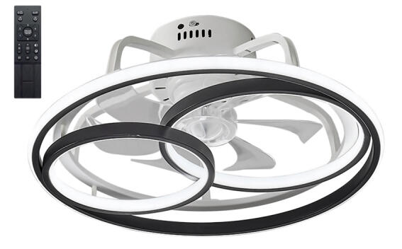 Powertech Aνεμιστήρας Oροφής LED 50W Ø50x21cm HLL-0108 Μαύρος