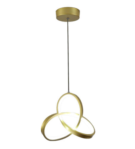 POWERTECH LED φωτιστικό οροφής HLL-0122 15W 4000K Φ22cm x 1m χρυσό