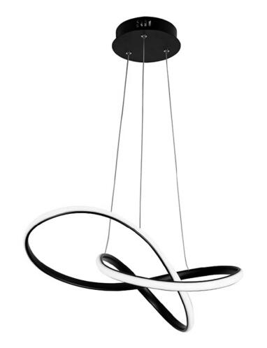 POWERTECH LED φωτιστικό οροφής HLL-0180 50W 4000K Φ60cm x 120cm μαύρο