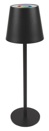 POWERTECH LED επιτραπέζιο φωτιστικό HLL-0195 RGB ρυθμιζόμενο επαναφορτιζόμενο μαύρο