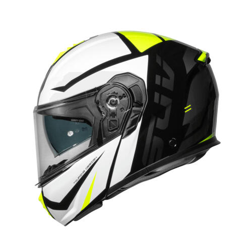 CMS SUV STRADALE Κράνος ανοιγόμενο λευ/κιτρ/μαυ XXL