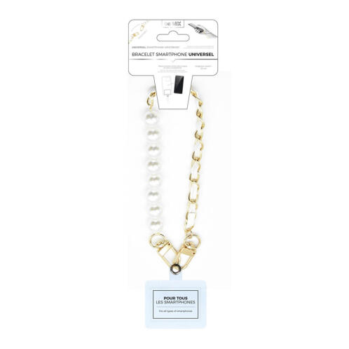 Αλυσίδα Κινητού για τον Καρπό 30 cm Χρώματος Λευκό Be Mix HT0016