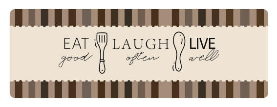 HOME USE πατάκι κουζίνας HUH-0218 αντιολισθητικό 120x40cm 3.5mm πάχος καφέ