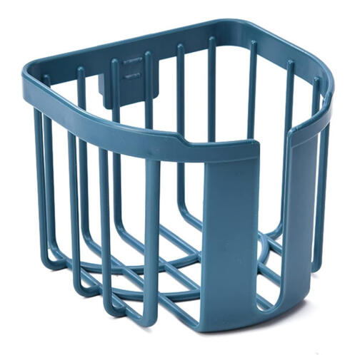 HOME USE επιτοίχια χαρτοθήκη μπάνιου HUH-0220 με αυτοκόλλητο 11x14x13.5cm μπλε