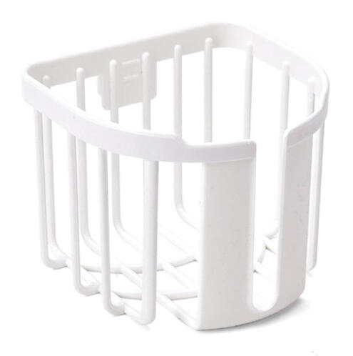 HOME USE επιτοίχια χαρτοθήκη μπάνιου HUH-0223 με αυτοκόλλητο 11x14x13.5cm λευκή