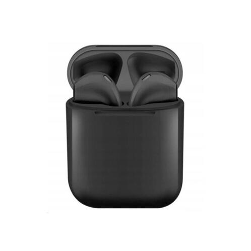 Ασύρματα Ακουστικά Bluetooth με Βάση Φόρτισης i12 TWS Χρώματος Μαύρο SPM I12-Black