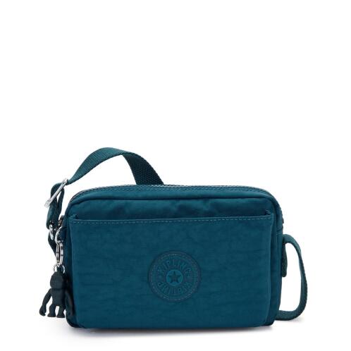 Kipling Τσάντα ώμου/crossbody 20x13.5x7.5cm σειρά Abanu Cosmic Emerald