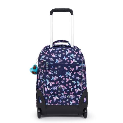 Kipling Σακίδιο Πλάτης Trolley για Laptop 15" Sari Butterfly Fun