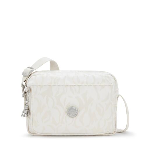 Kipling Τσαντάκι ώμου Abanu M Palm Beige Jacquard
