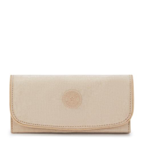 Kipling Πορτοφόλι Money Land Sparkled Beige
