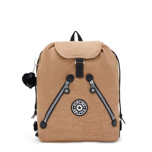 Kipling Σακίδιο πλάτης New Fundamental L Early Tan Heritage