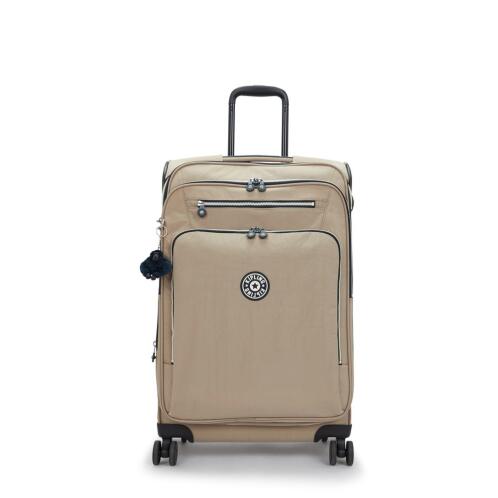 Kipling Βαλίτσα μεσαία 68cm New Youri Spin M Soft Taupe Combo