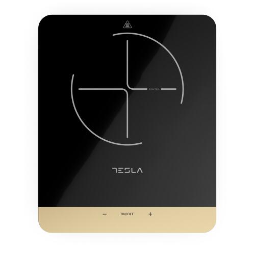 Tesla Επιτραπέζια Εστία Επαγωγική Μονή Μαύρη