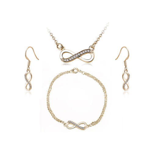 Timothy Stone Σετ Κοσμήματα 4 τμχ Χρώματος Χρυσό με Κρύσταλλα Swarovski® Blanc