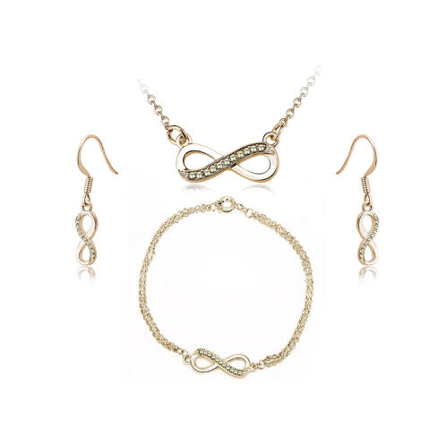 Timothy Stone Σετ Κοσμήματα 4 τμχ Χρώματος Χρυσό με Κρύσταλλα Swarovski® Jaune