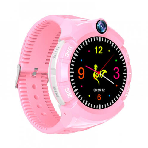 INTIME GPS Παιδικό ρολόι χειρός IT-028 SOS βηματομετρητής ροζ