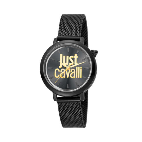 Just Cavalli Γυναικείο Ρολόι Χρώματος Μαύρο με Μπρασελέ από Ανοξείδωτο Ατσάλι JC1L007M0085