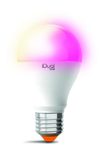 iDual Έξυπνη Λάμπα LED Smart Α60 10W E27 RGB + White CCT 2700K-6500K 230V - Με τηλεκοντρόλ