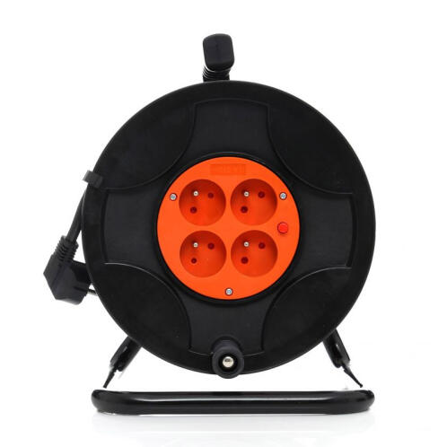 Kraft&Dele  Μπαλαντέζα Καρούλι 4 Θέσεων με Καλώδιο 25 m  KD-4017