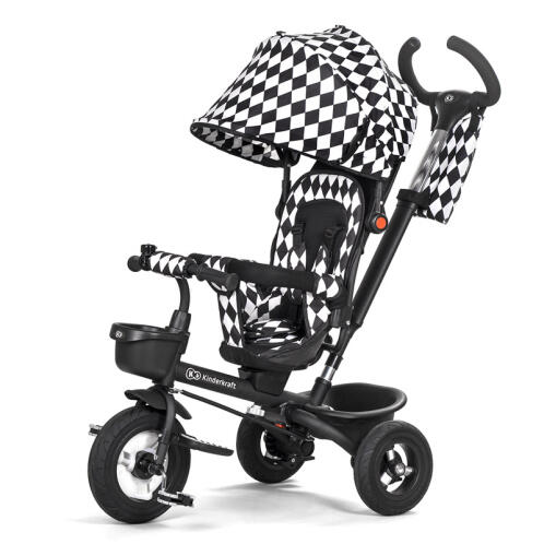 KinderKraft Τρίκυκλο Παιδικό Ποδήλατο - Καρότσι  Aveo Χρώματος Μαύρο