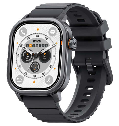 KOSPET smartwatch Pulse heart rate 1.96" AMOLED IP68 μαύρο