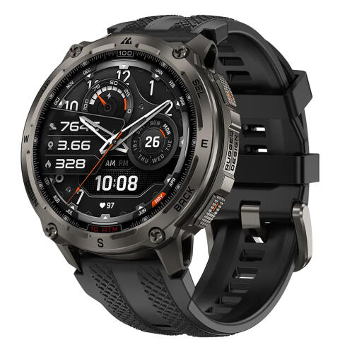 KOSPET smartwatch TANK T4 heart rate 1.43" AMOLED GPS 10 ATM & IP69K μαύρο