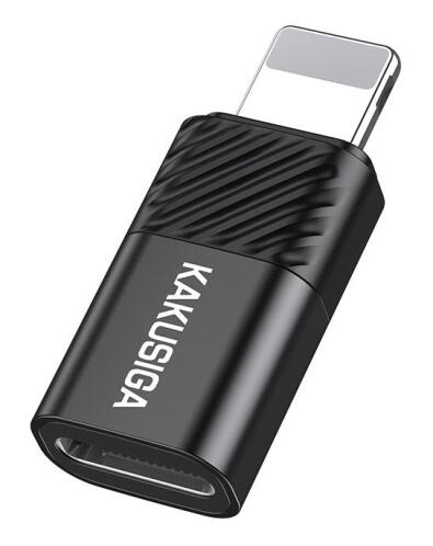 KAKUSIGA αντάπτορας Lightning σε USB-C KSC-1408 480Mbps 2A μαύρος