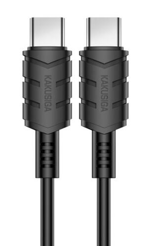 KAKUSIGA καλώδιο USB-C σε USB-C KSC-710 60W 480Mbps 1.2m μαύρο